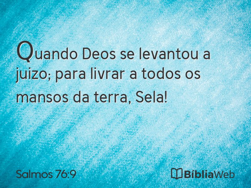 Salmos 76:9 em imagem para compartilhar