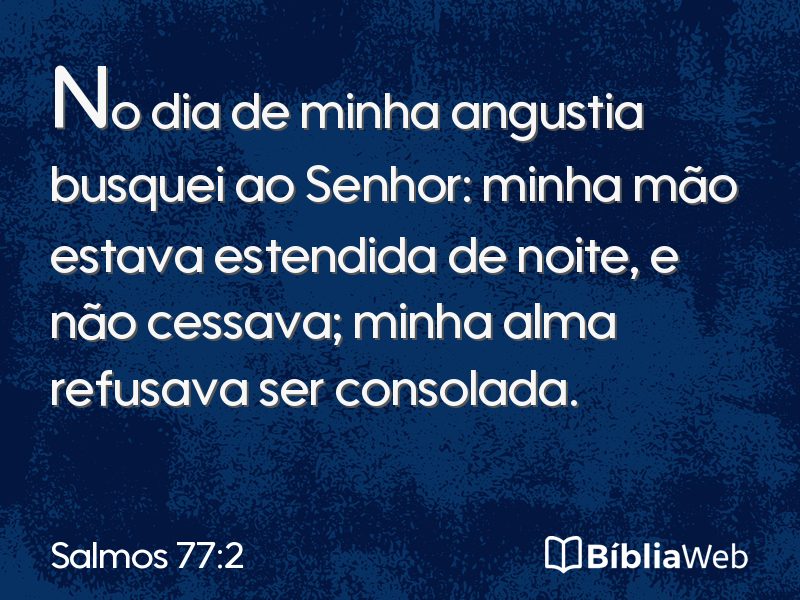 Salmos 77:2 em imagem para compartilhar