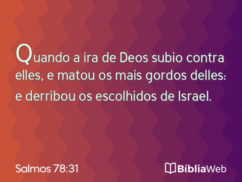 Salmos 78:31 em imagem para compartilhar