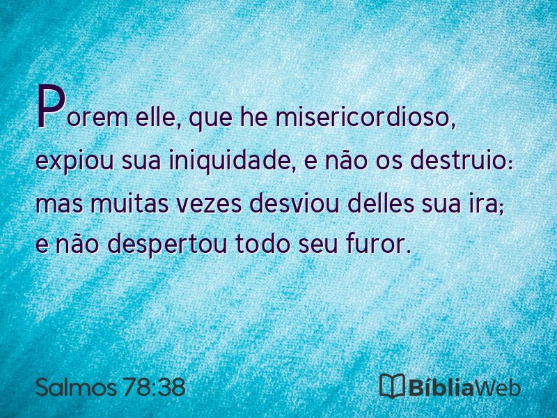 Salmos 78:38 em imagem para compartilhar