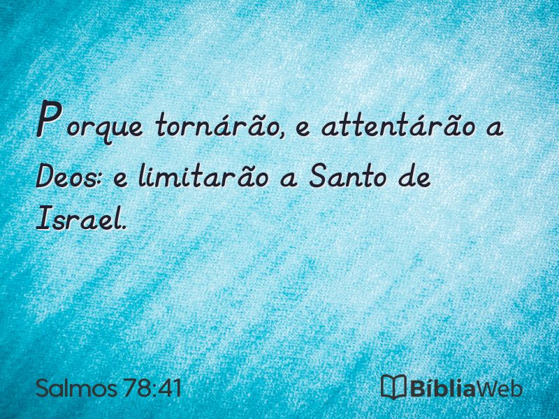 Salmos 78:41 em imagem para compartilhar
