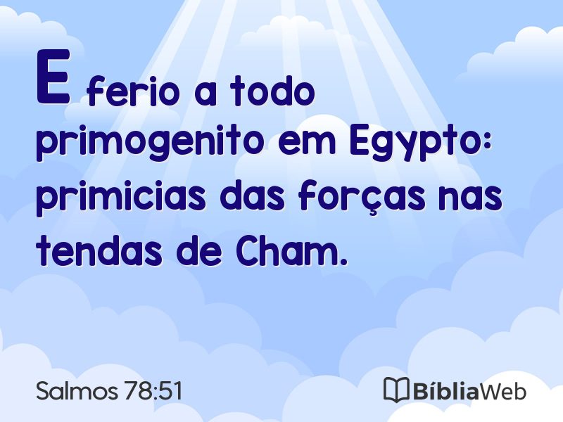 Salmos 78:51 em imagem para compartilhar