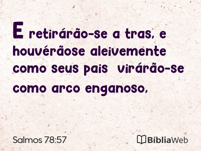Salmos 78:57 em imagem para compartilhar