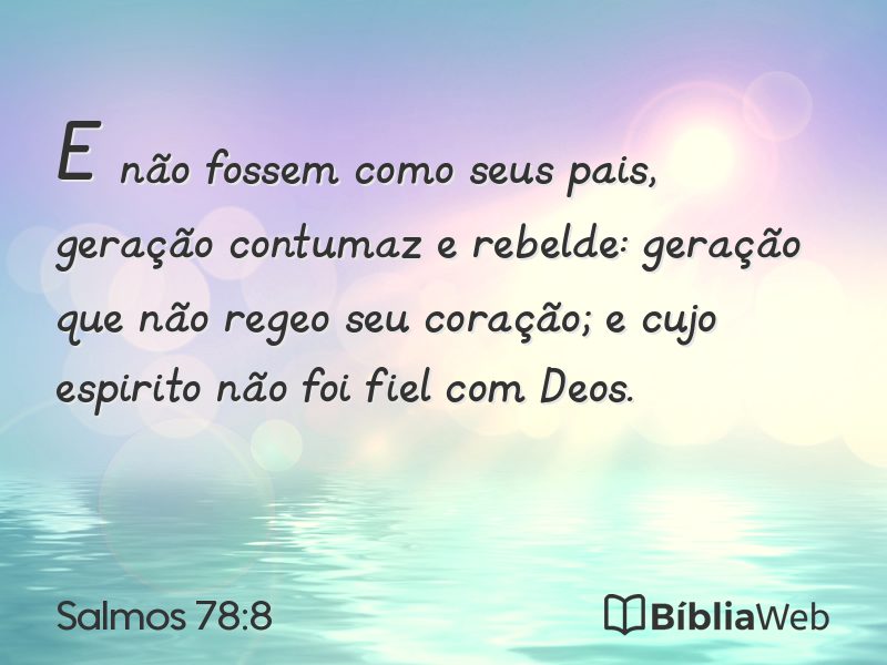 Salmos 78:8 em imagem para compartilhar
