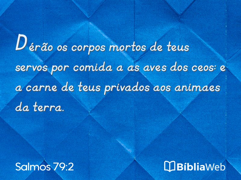 Salmos 79:2 em imagem para compartilhar
