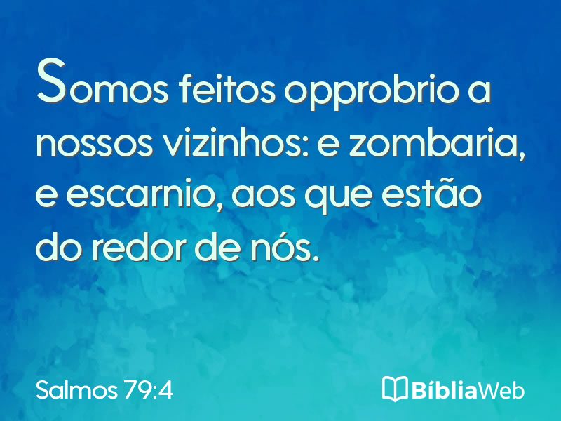 Salmos 79:4 em imagem para compartilhar