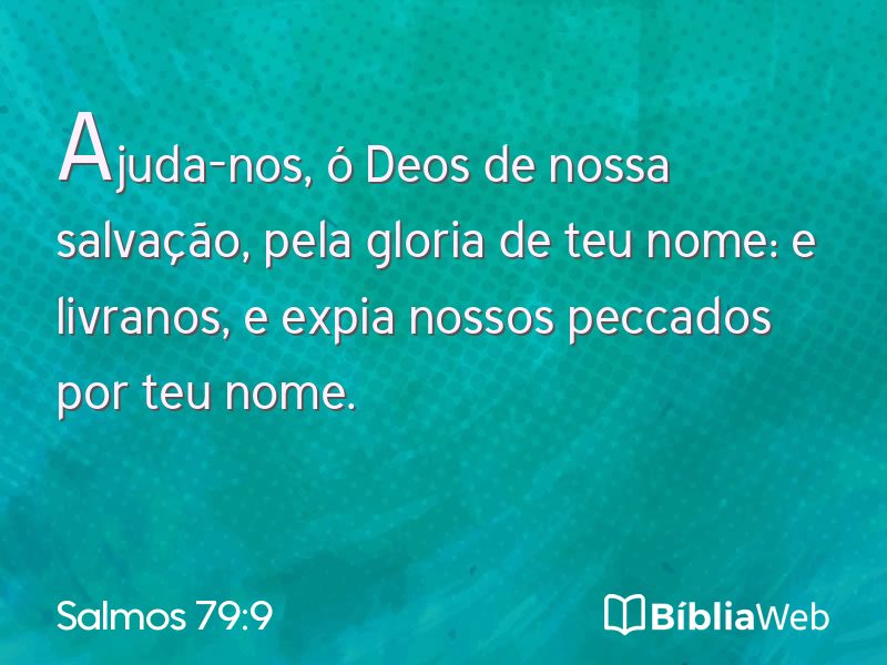 Salmos 79:9 em imagem para compartilhar