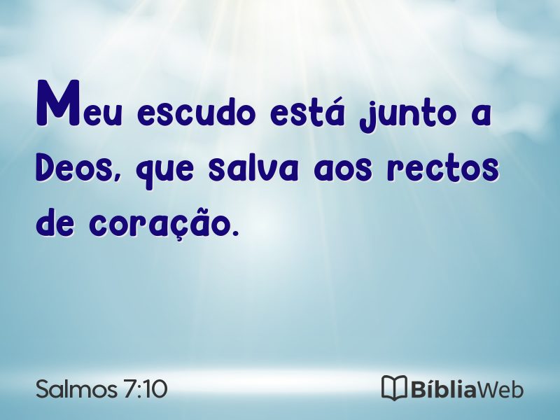 Salmos 7:10 em imagem para compartilhar