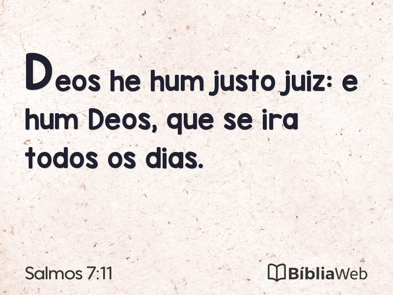 Salmos 7:11 em imagem para compartilhar