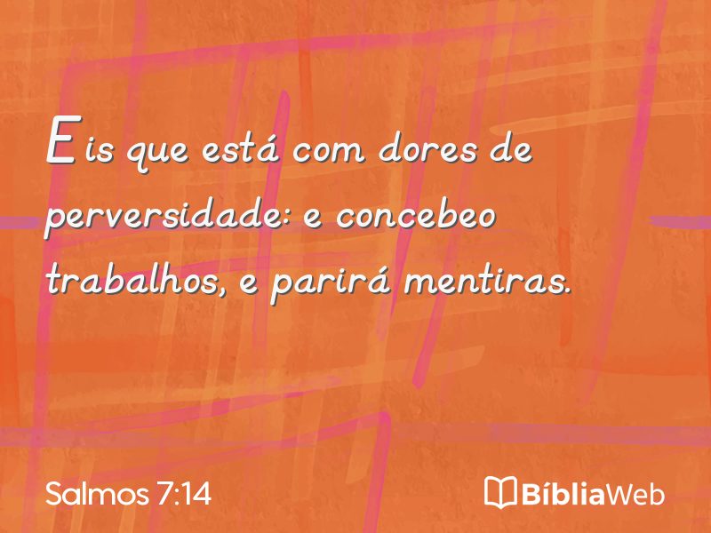 Salmos 7:14 em imagem para compartilhar