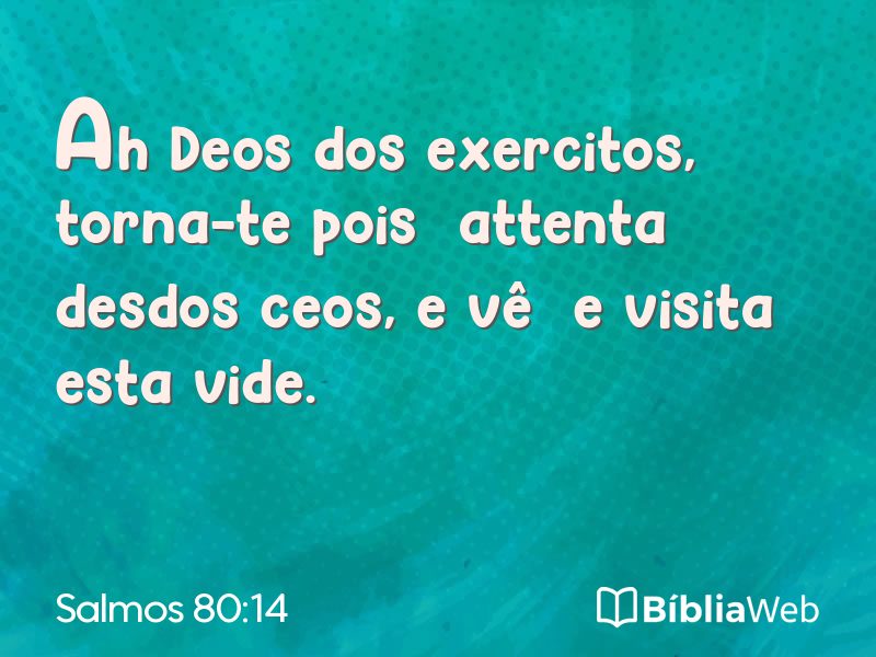 Salmos 80:14 em imagem para compartilhar