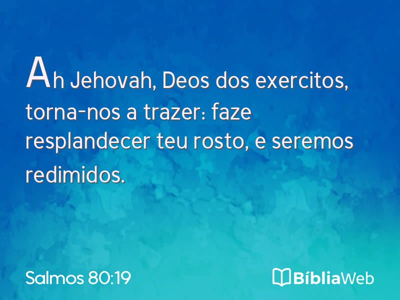 Salmos 80:19 em imagem para compartilhar