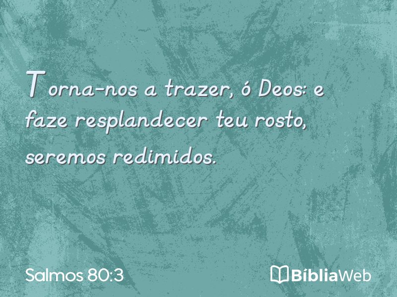 Salmos 80:3 em imagem para compartilhar