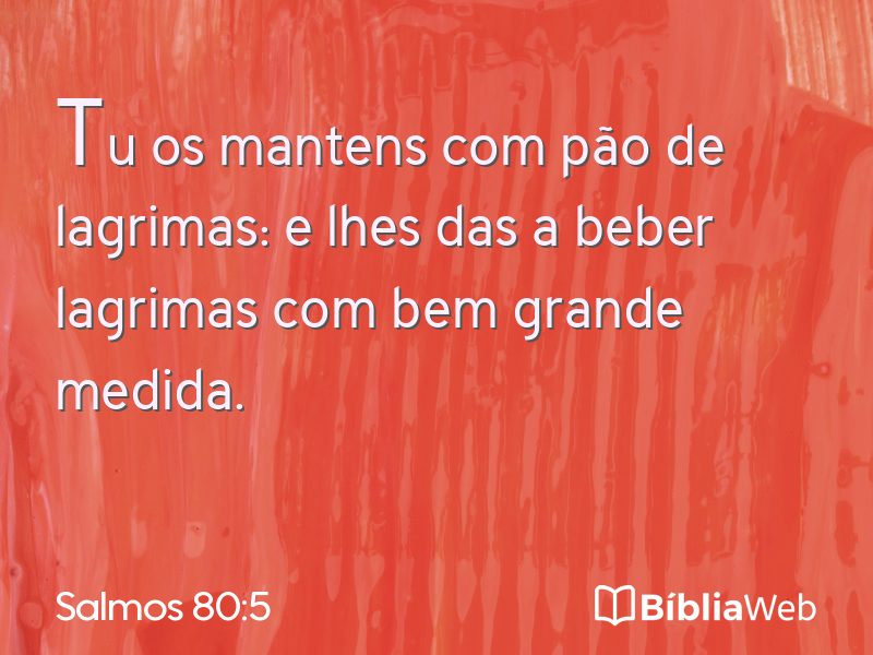 Salmos 80:5 em imagem para compartilhar