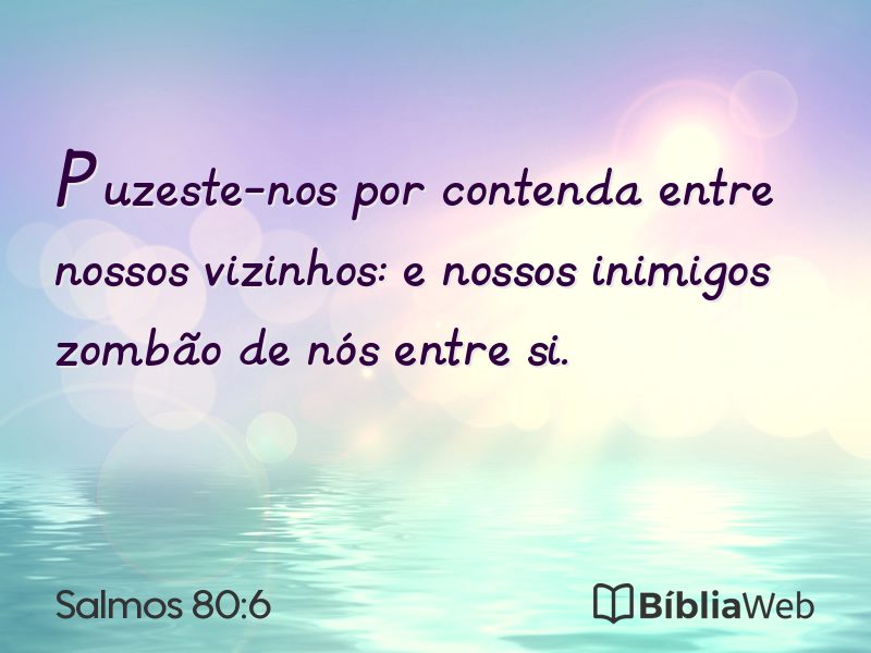 Salmos 80:6 em imagem para compartilhar
