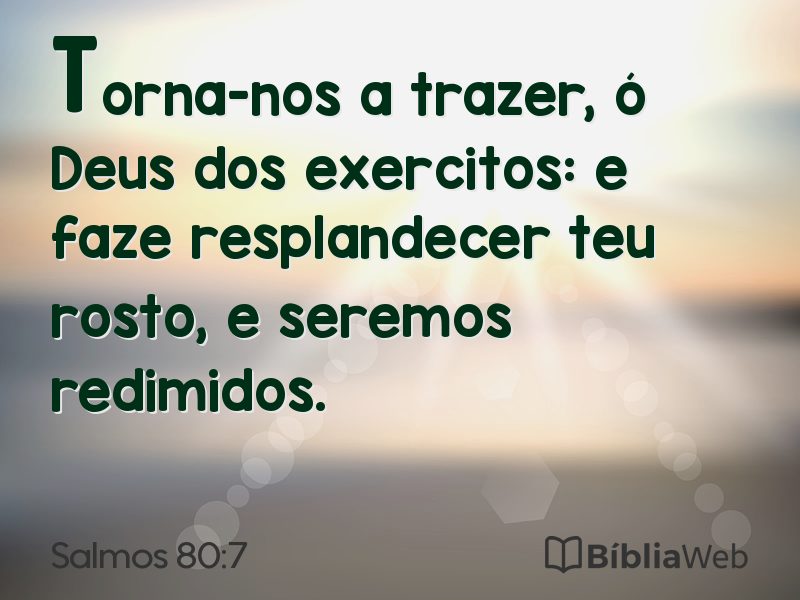 Salmos 80:7 em imagem para compartilhar