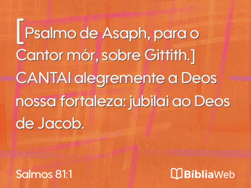 Salmos 81:1 em imagem para compartilhar