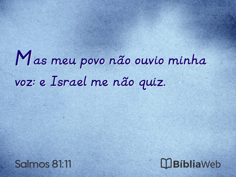 Salmos 81:11 em imagem para compartilhar