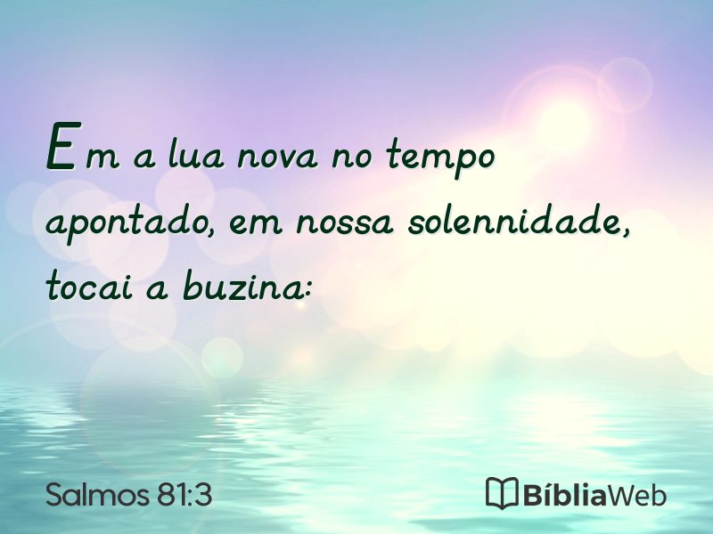 Salmos 81:3 em imagem para compartilhar