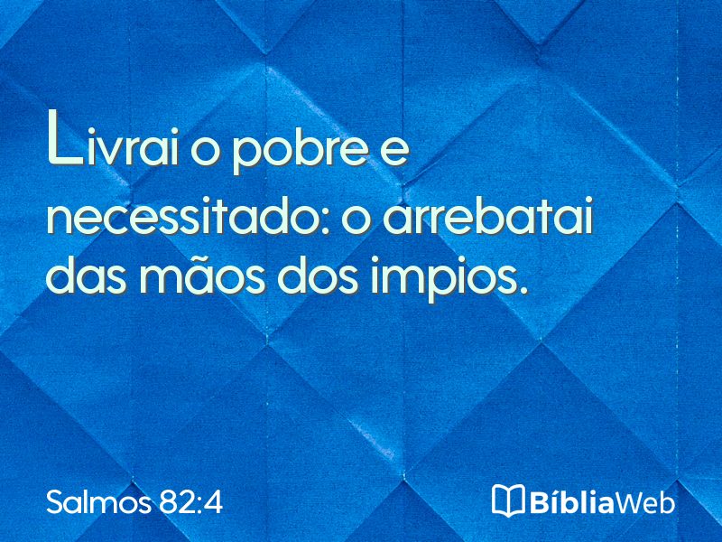 Salmos 82:4 em imagem para compartilhar