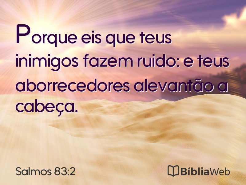 Salmos 83:2 em imagem para compartilhar