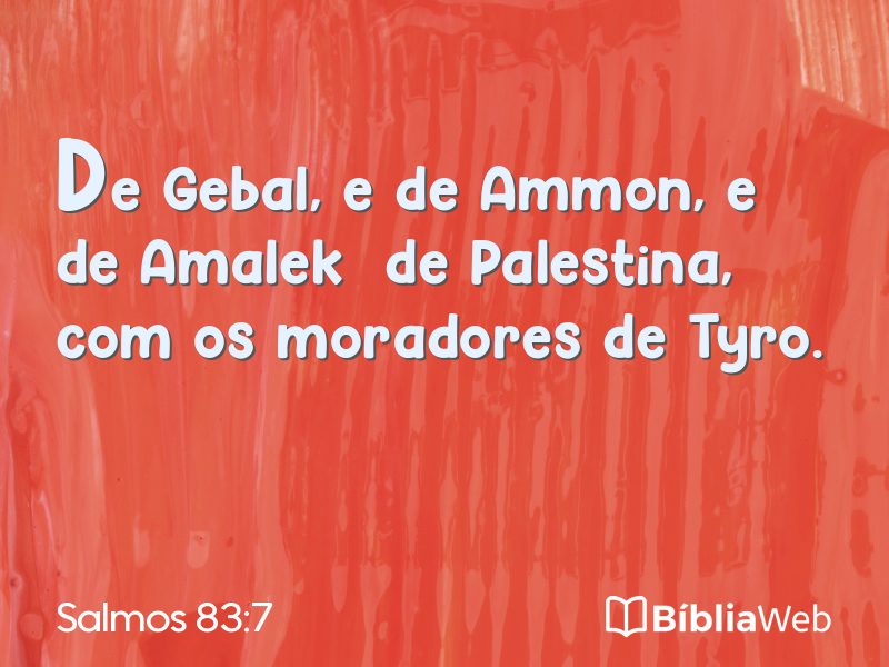 Salmos 83:7 em imagem para compartilhar