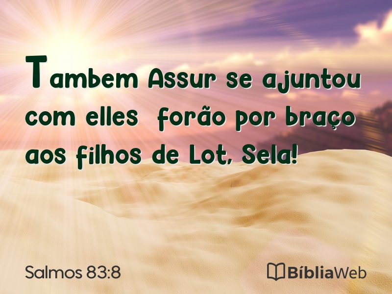 Salmos 83:8 em imagem para compartilhar