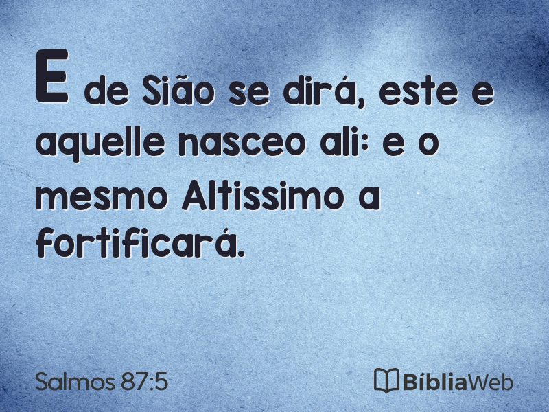 Salmos 87:5 em imagem para compartilhar