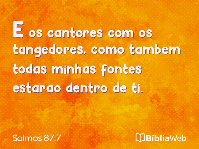 Salmos 87:7 em imagem para compartilhar