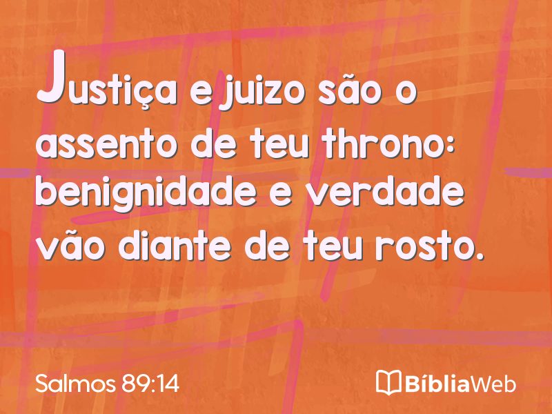 Salmos 89:14 em imagem para compartilhar