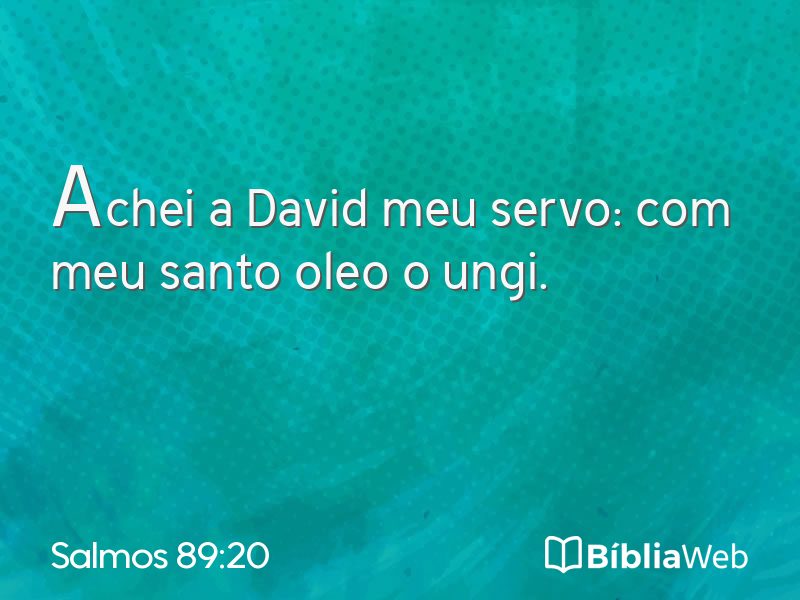 Salmos 89:20 em imagem para compartilhar