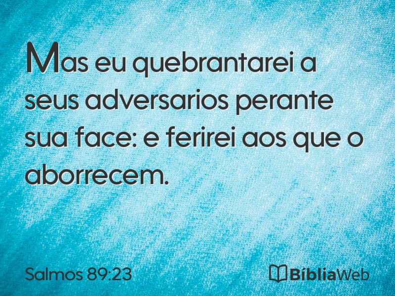 Salmos 89:23 em imagem para compartilhar