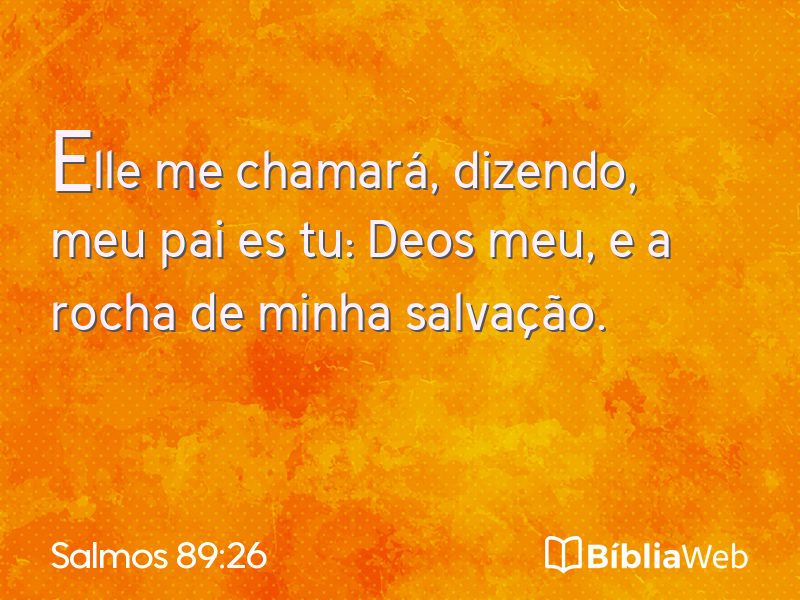 Salmos 89:26 em imagem para compartilhar