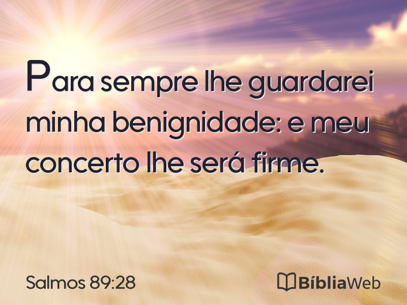 Salmos 89:28 em imagem para compartilhar