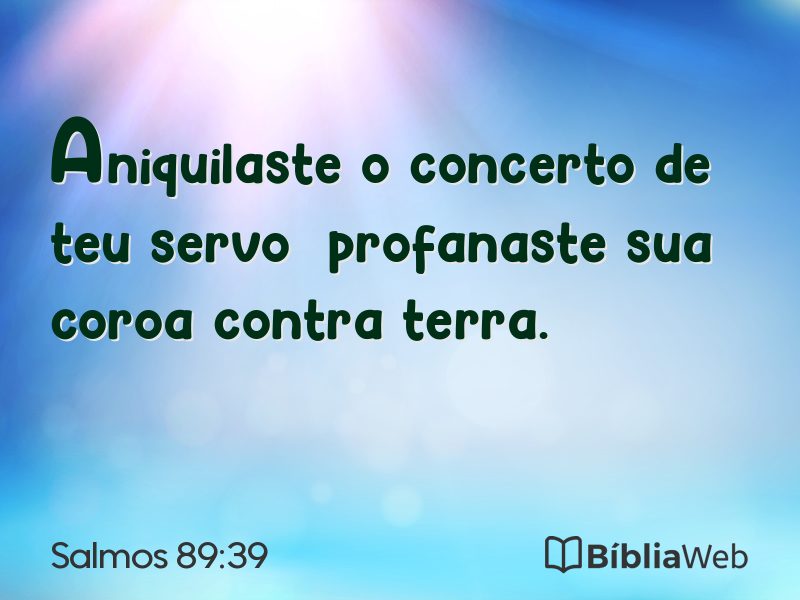 Salmos 89:39 em imagem para compartilhar