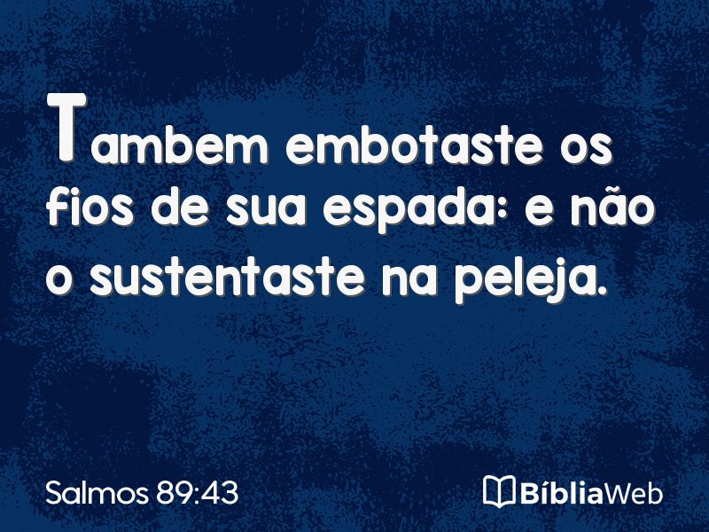 Salmos 89:43 em imagem para compartilhar