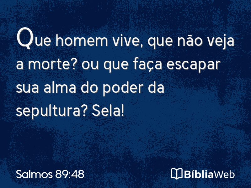 Salmos 89:48 em imagem para compartilhar