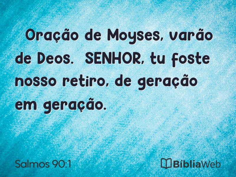 Salmos 90:1 em imagem para compartilhar