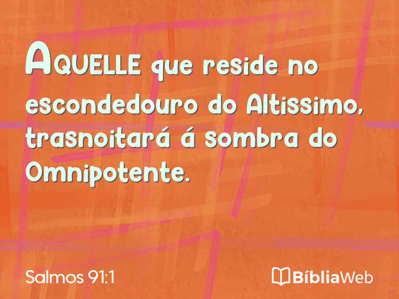 Salmos 91:1 em imagem para compartilhar