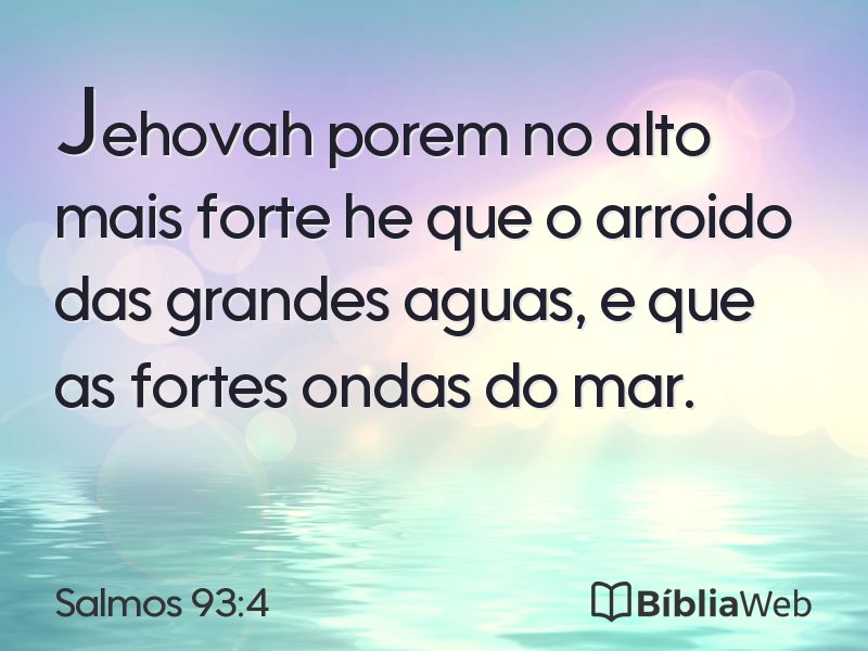 Salmos 93:4 em imagem para compartilhar