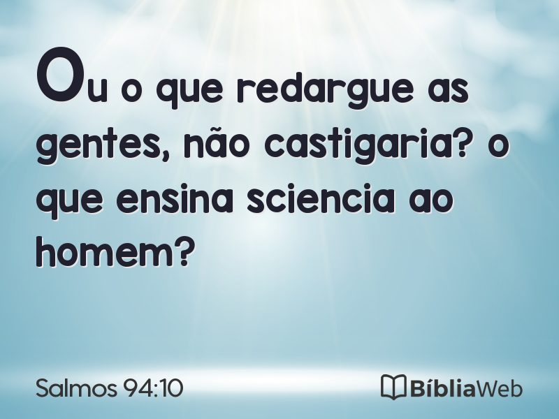 Salmos 94:10 em imagem para compartilhar