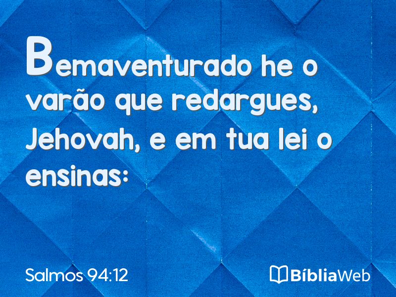 Salmos 94:12 em imagem para compartilhar