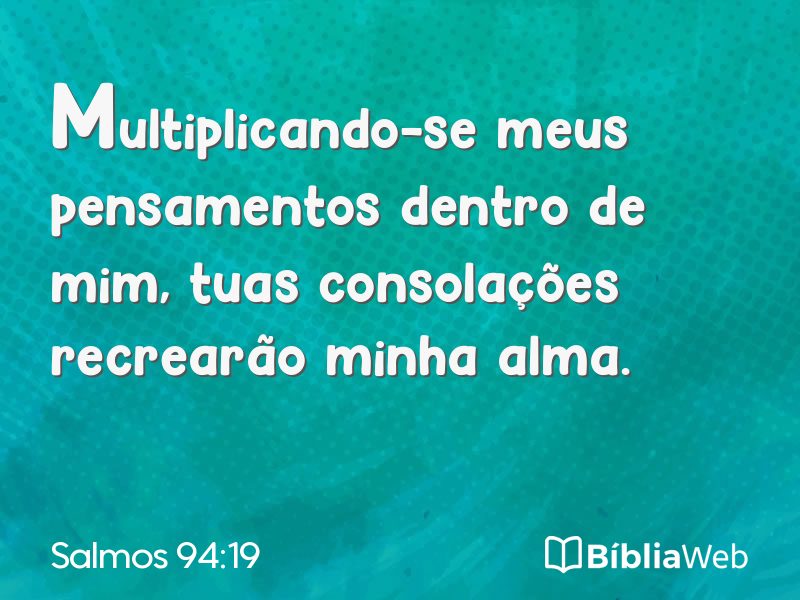 Salmos 94:19 em imagem para compartilhar