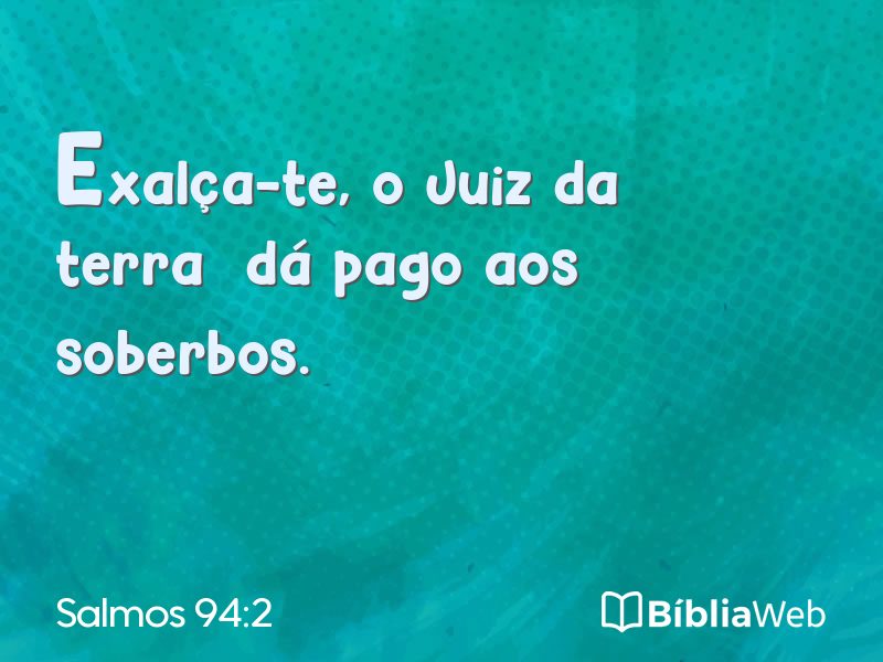 Salmos 94:2 em imagem para compartilhar