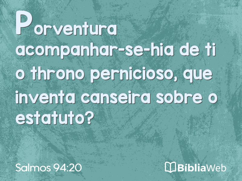 Salmos 94:20 em imagem para compartilhar