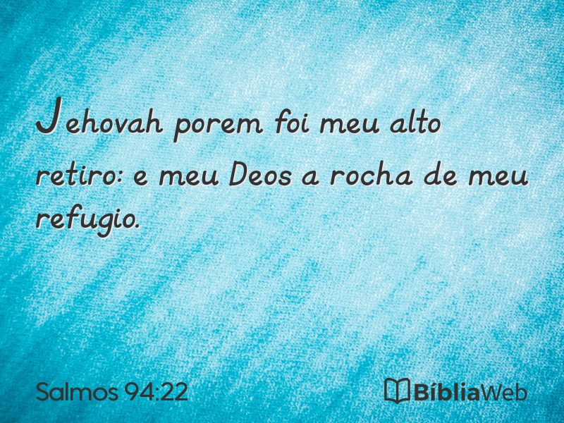 Salmos 94:22 em imagem para compartilhar
