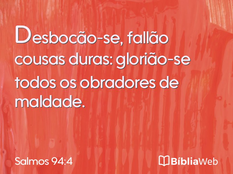 Salmos 94:4 em imagem para compartilhar