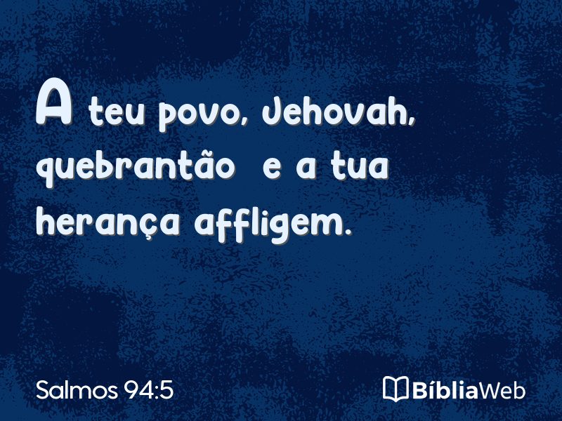 Salmos 94:5 em imagem para compartilhar