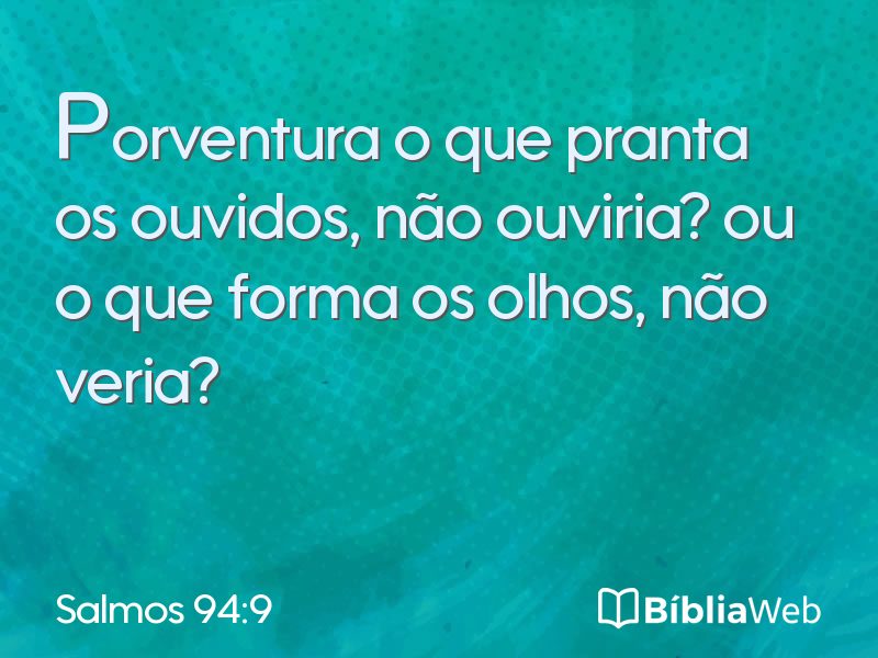 Salmos 94:9 em imagem para compartilhar