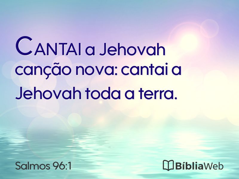 Salmos 96:1 em imagem para compartilhar